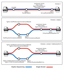 Subway diagram of the fastquorum pipeline