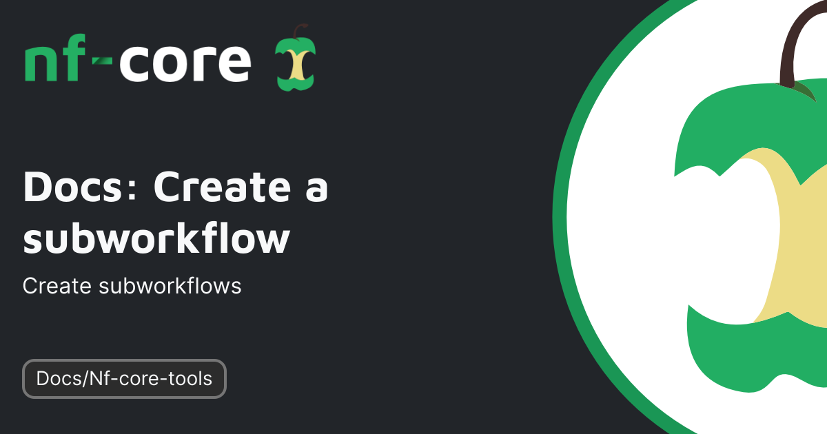 Docs: Create a subworkflow