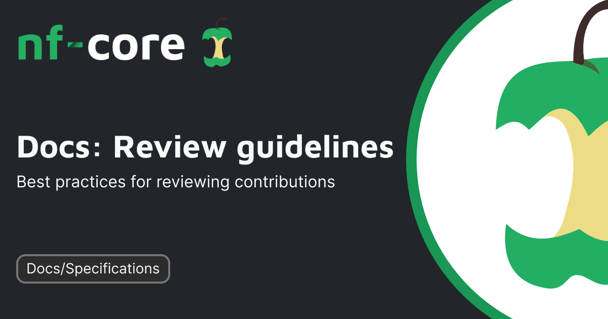 Docs: Review guidelines