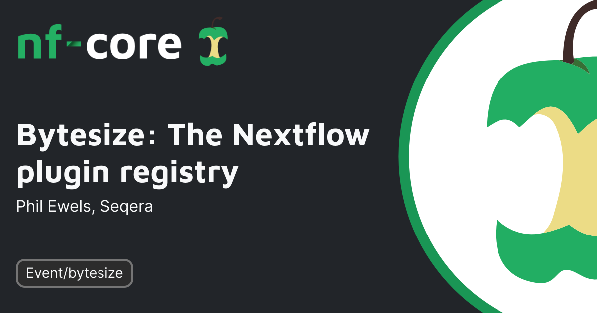 Bytesize: The Nextflow plugin registry