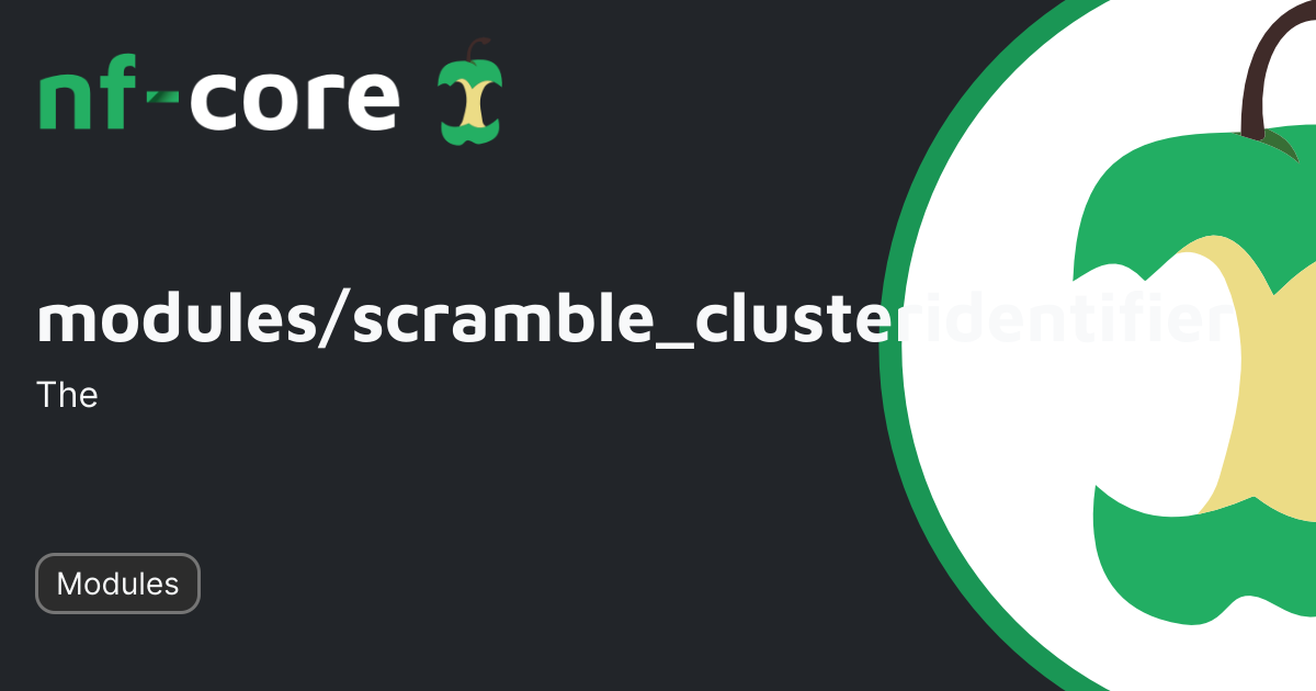 Modules scramble clusteridentifier