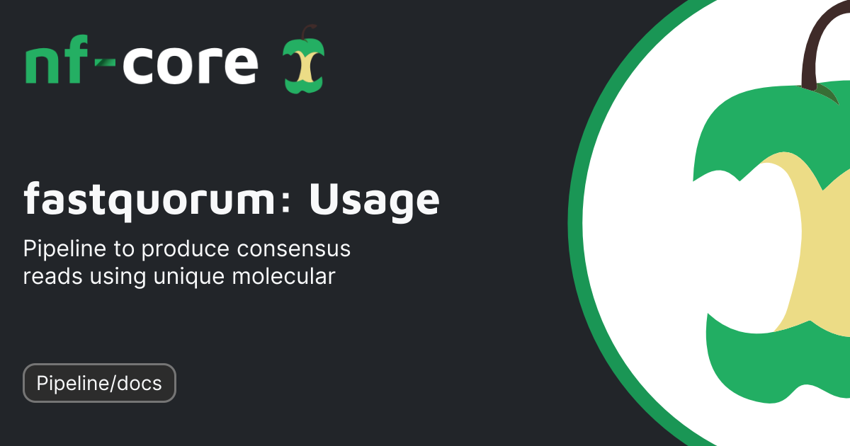fastquorum: Usage