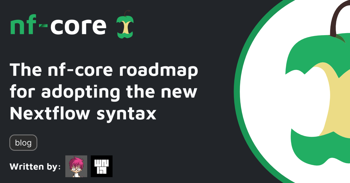 The nf-core roadmap for adopting the new Nextflow syntax