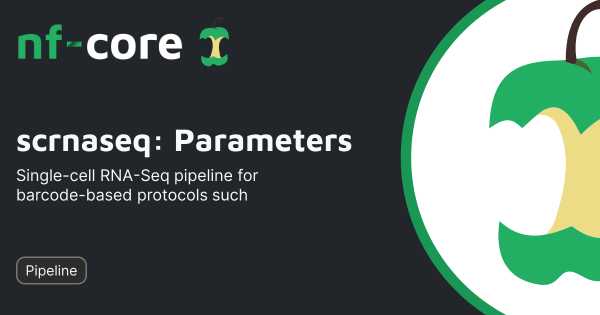 Smartseq Dropseq scrnaseq: Parameters